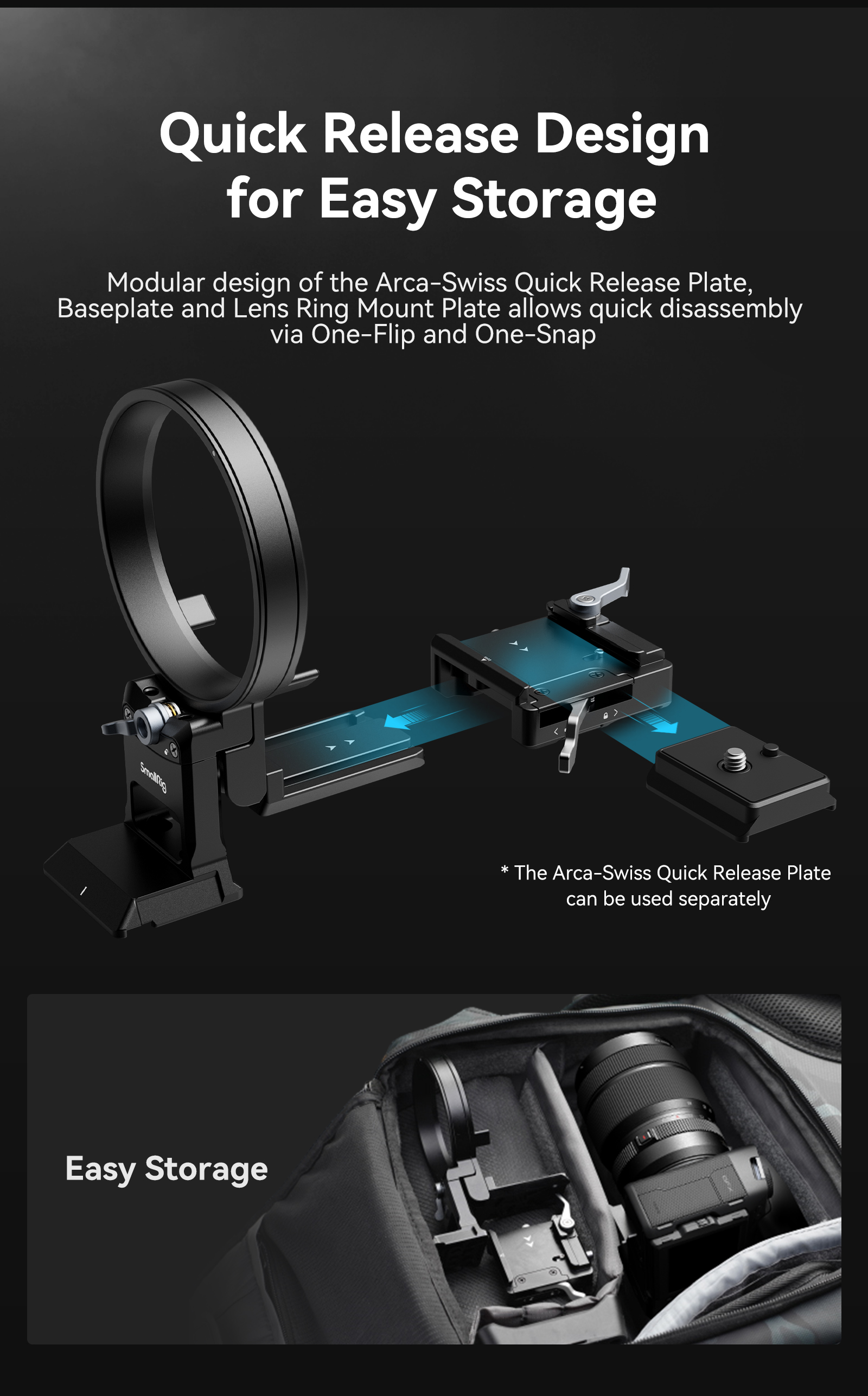 GFX100 II Camera Cage | Arca-Swiss Quick Release