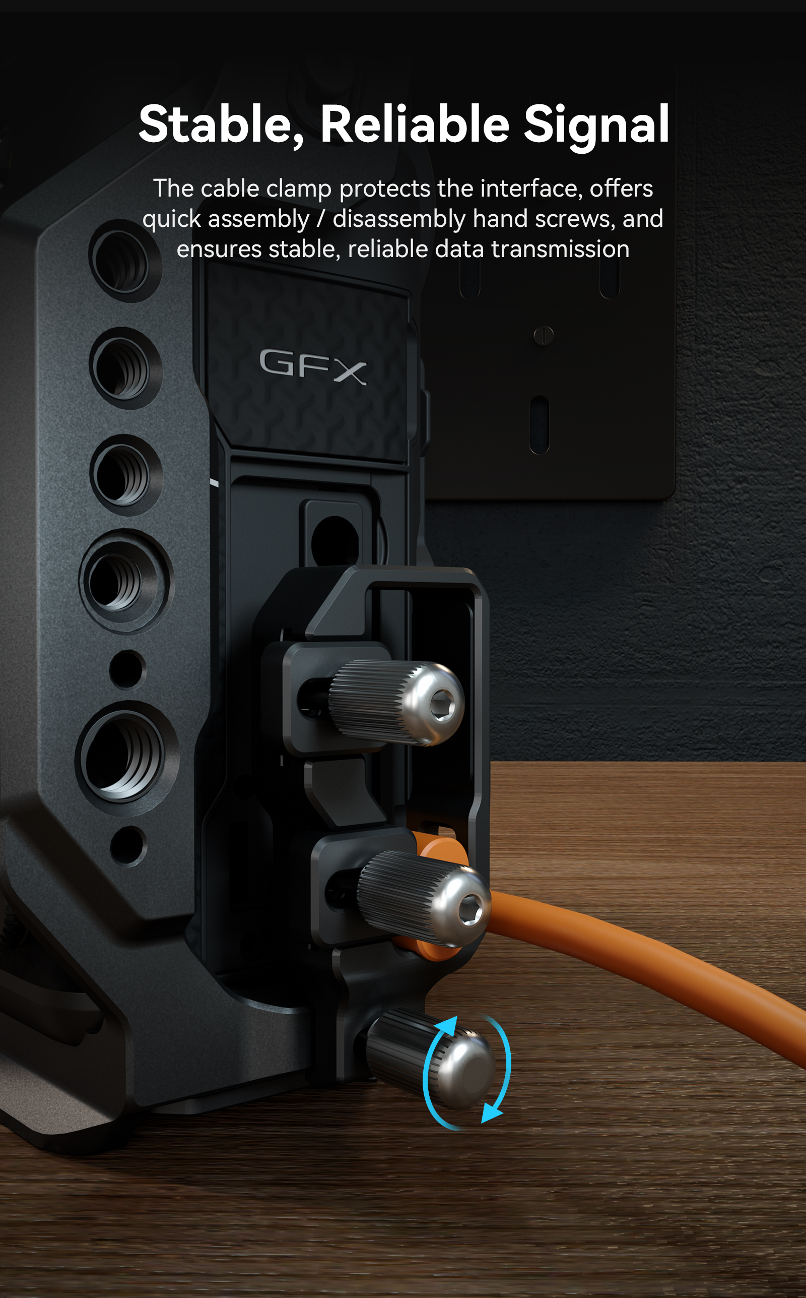 GFX100 II Camera Cage | Arca-Swiss Quick Release