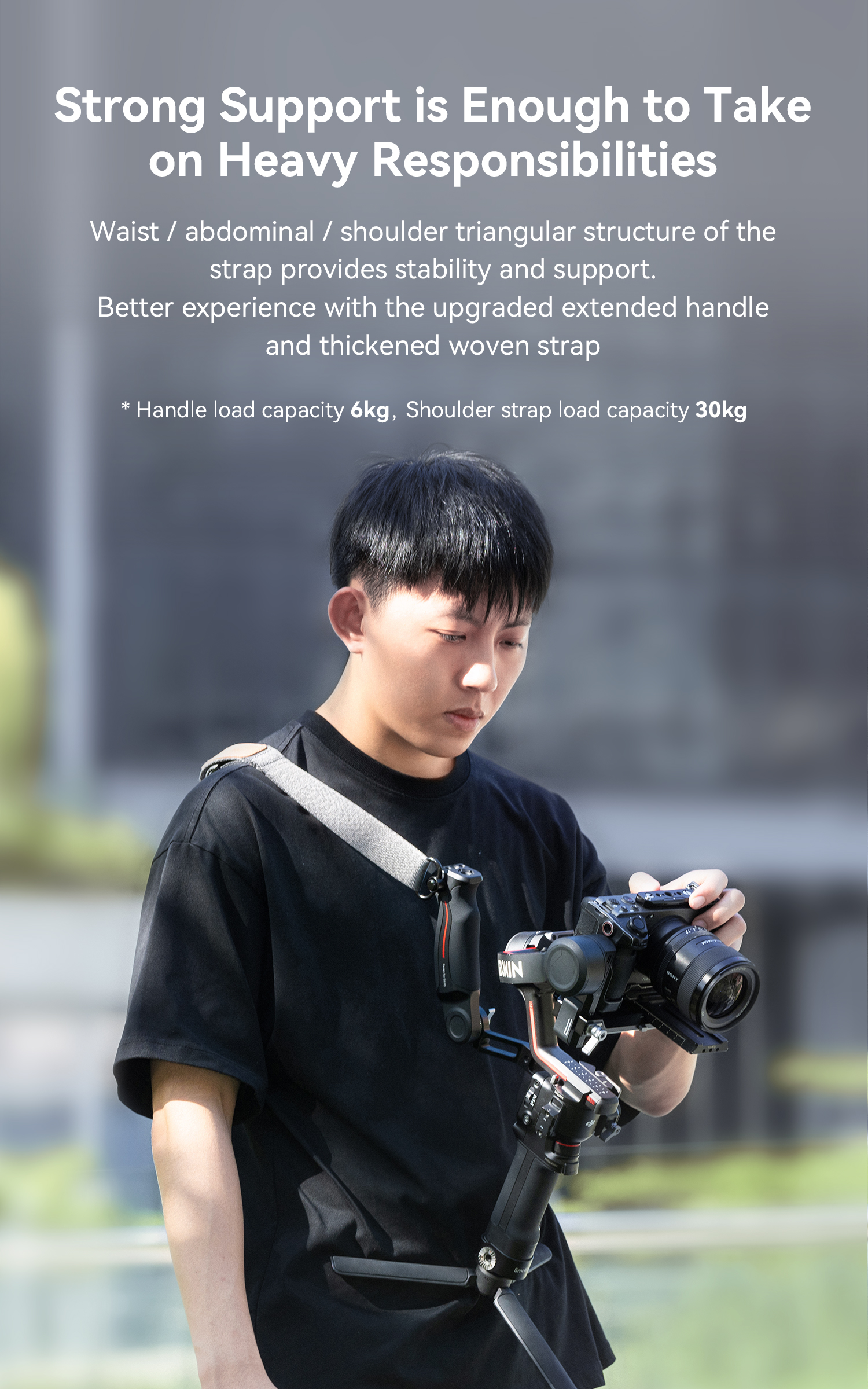 Weight-Reducing Sling Handgrip Kit for DJI RS 4 / RS 4 Pro