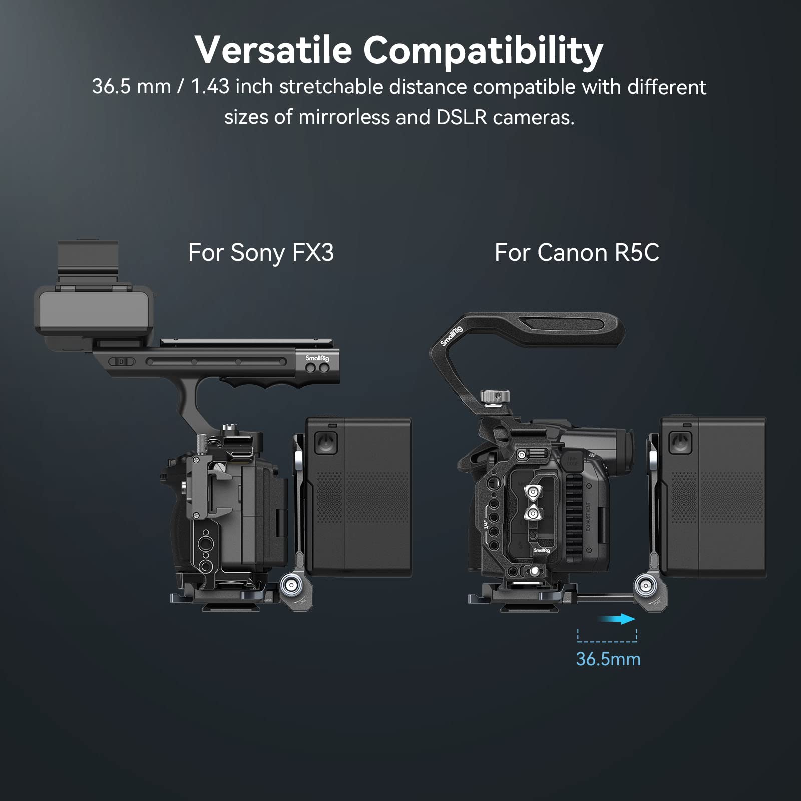 SmallRig V マウント バッテリー プレート 4064B Compact V-Mount Battery System | Arca-Swiss QR | SmallRig