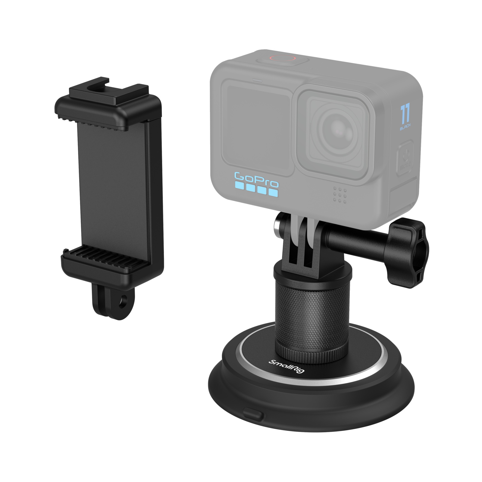 Suction Cup Mounting Support for Action Cameras