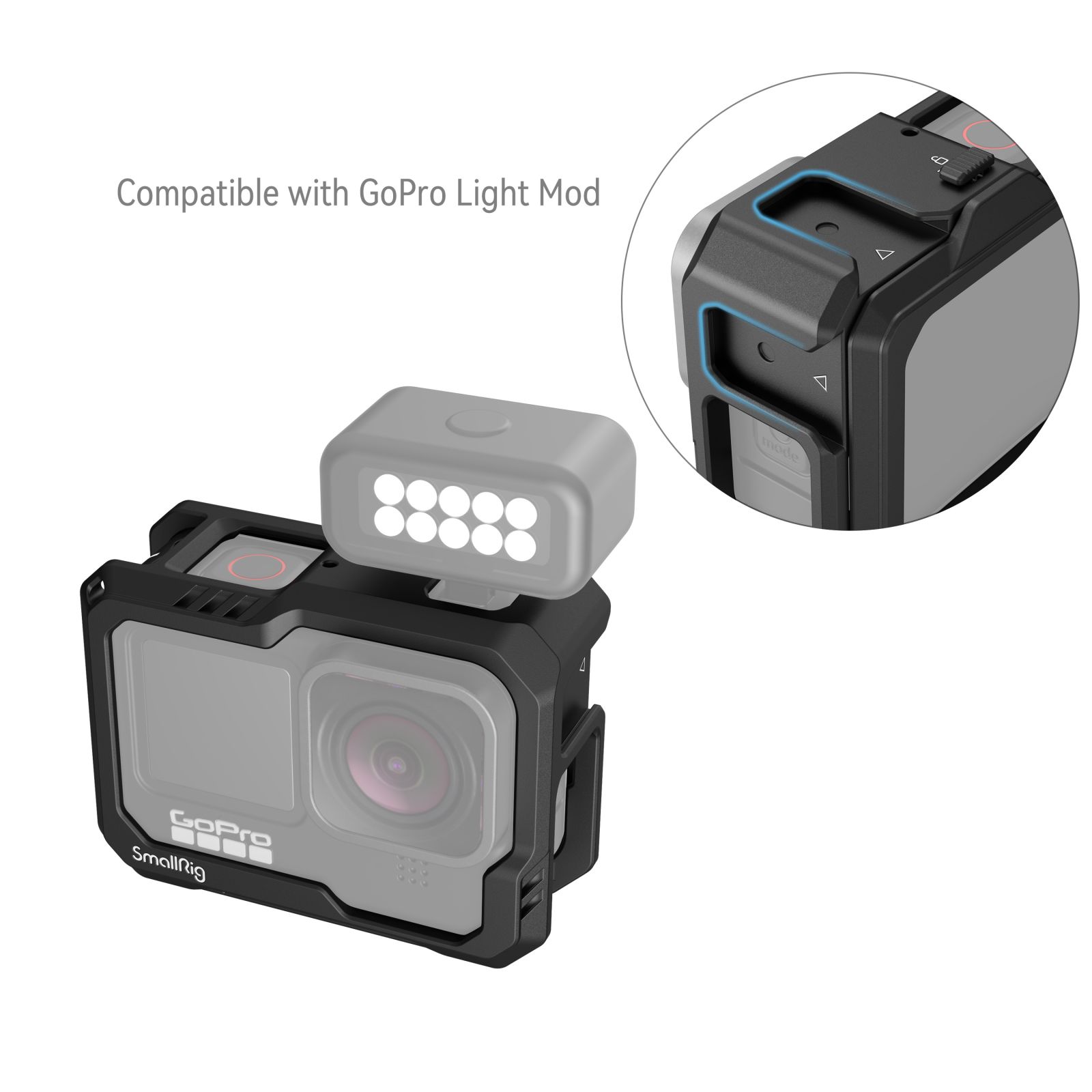 GoPro HERO 12/11/10/9 Cage | Mic/Light Mounts | SmallRig