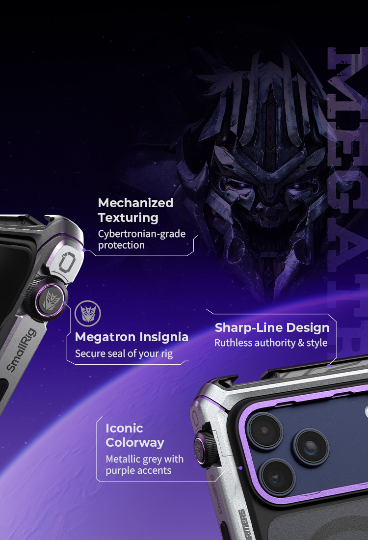 Transformers Megatron Dual Handheld Video Kit for iPhone 17 Pro
