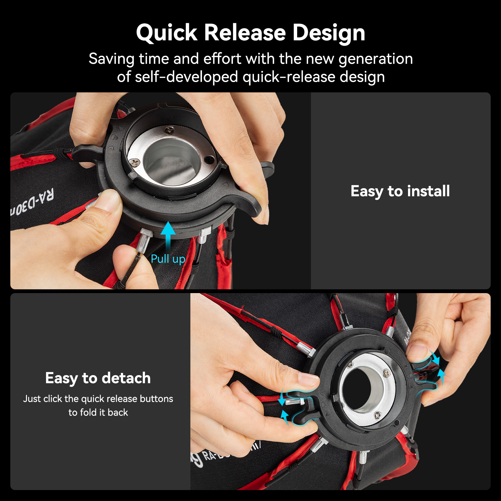 RA-D30 Mini Softbox | Quick Release Lighting | SmallRig