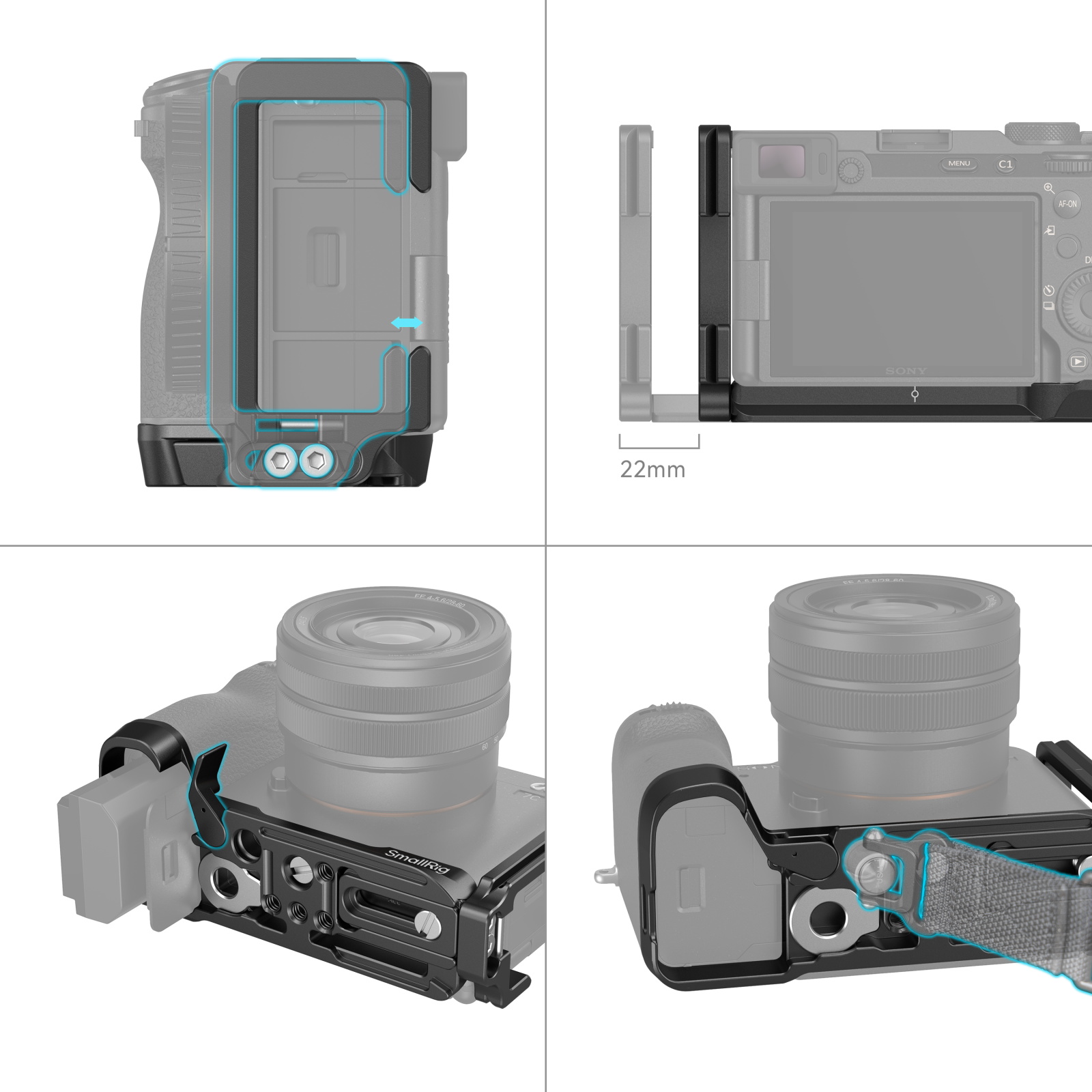 a7C II / 7CR L-Bracket | Arca-Compatible | Vertical Shots