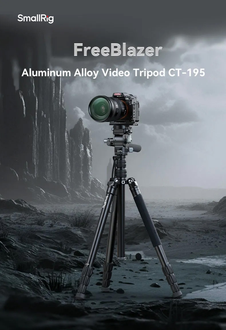 FreeBlazer Video Tripod CT-195 | Quick Switch & Monopod | SmallRig