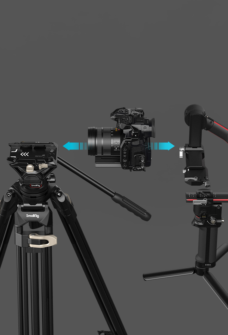 Fluid Head Tripod | HD, 8kg Load, DJI QR | SmallRig