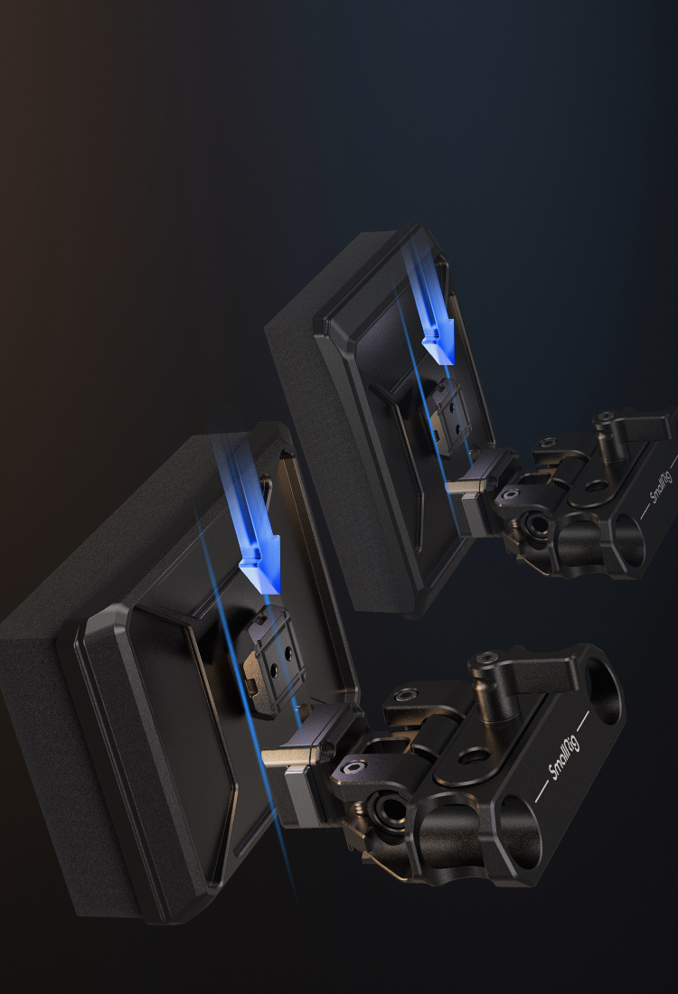 Compact V-Mount Battery System | Arca-Swiss QR | SmallRig