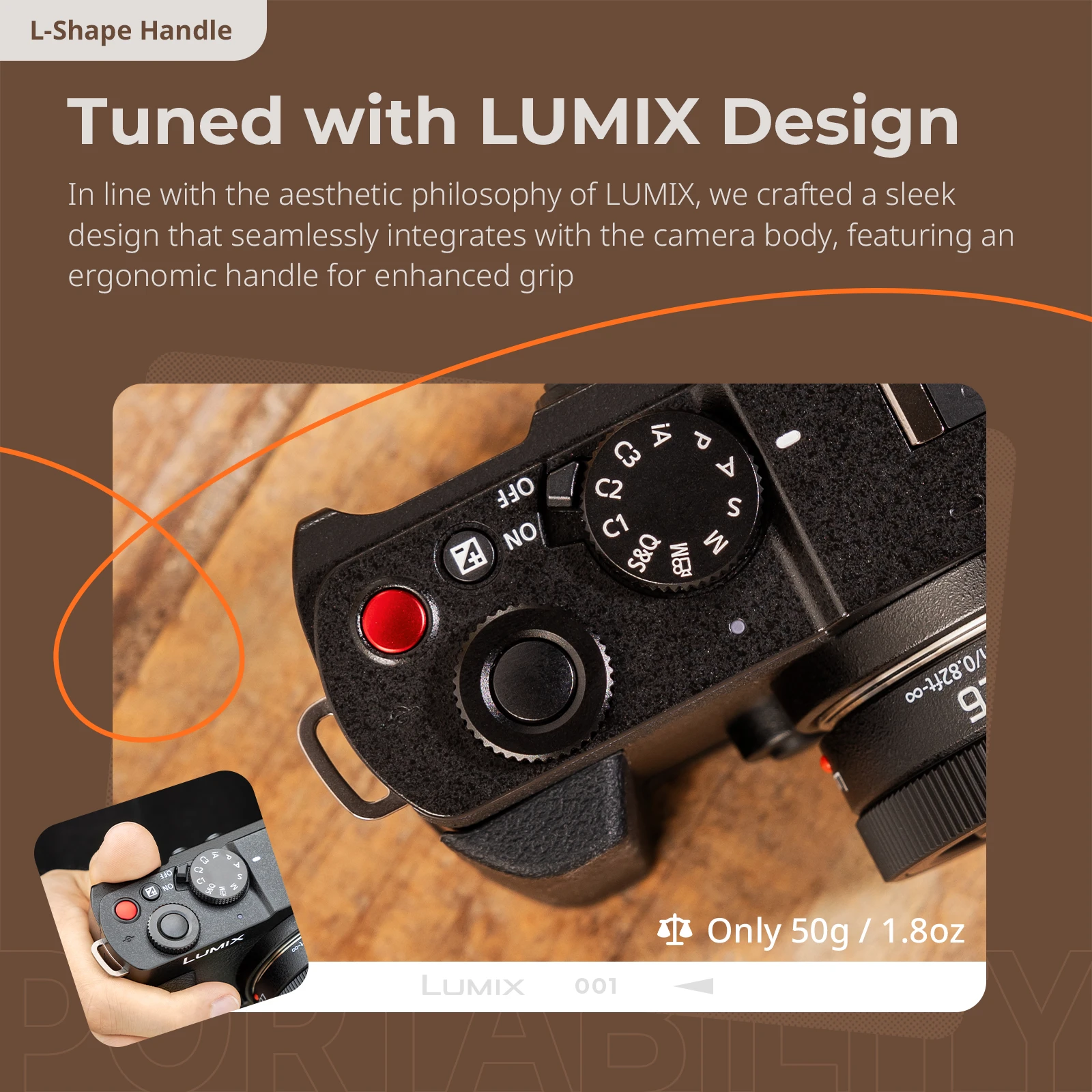 Panasonic LUMIX S9用L型グリップ