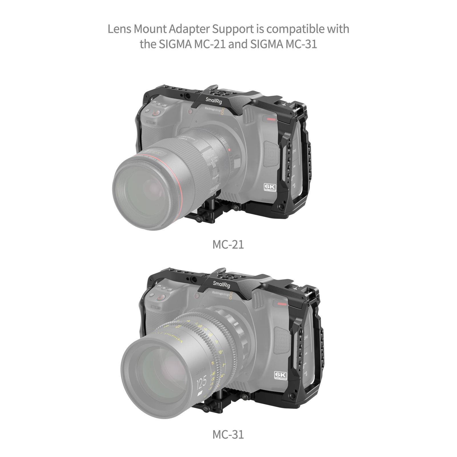 Camera Cage for Blackmagic Design Cinema 6K（Full-Frame）