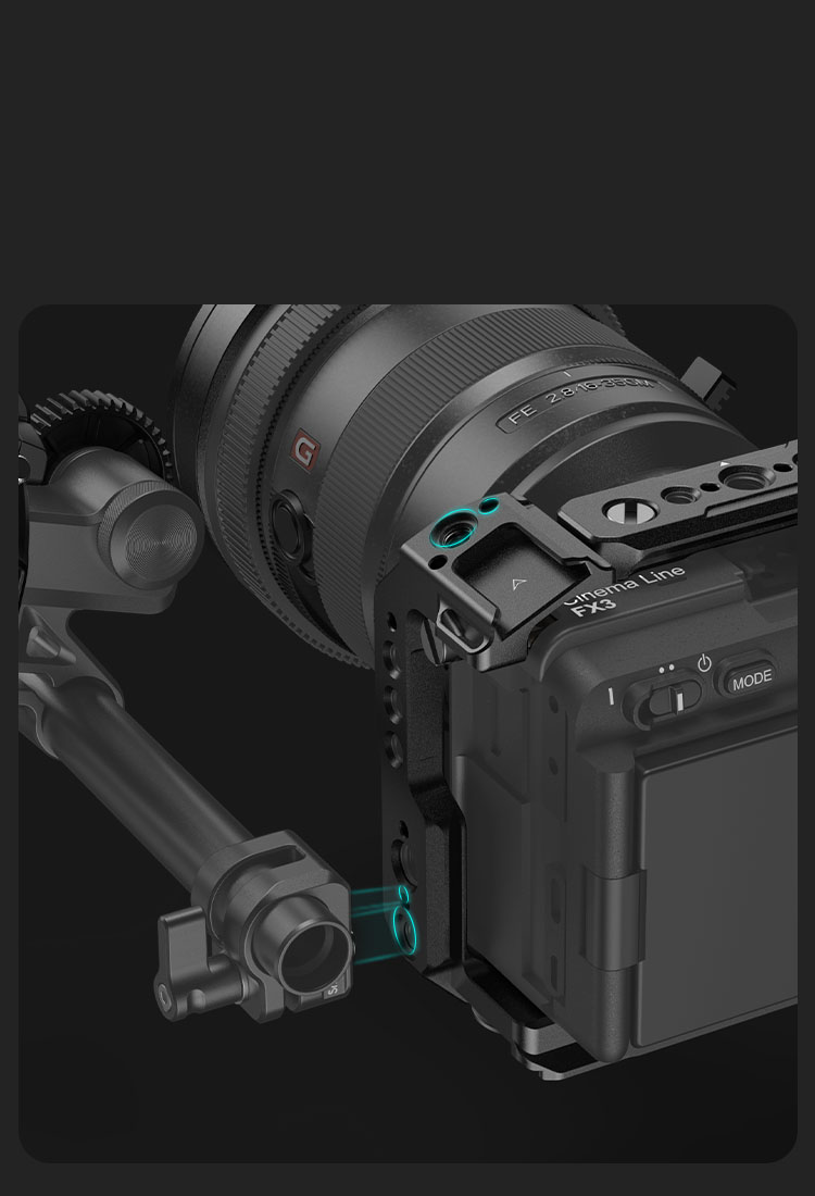 Sony FX30/FX3用 ハンドヘルドケージキット SR4184 Amazon.com : SmallRig Handheld Cage Kit for Sony FX30 FX3 with XLR