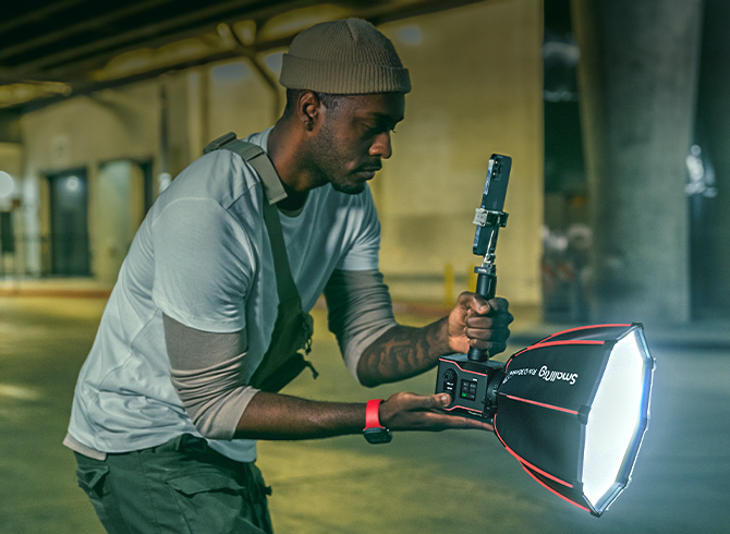 RC 60B 60W COB LED Light | Battery-Powered Portable