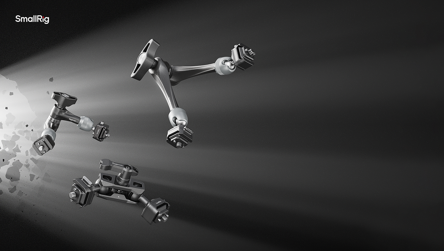 CATEGORY/Mounting Brackets/Magic Arms HawkLock H21 Quick Release Rosette Magic Arm (11")-SKU:4489/Package Weight (kg):0.36/