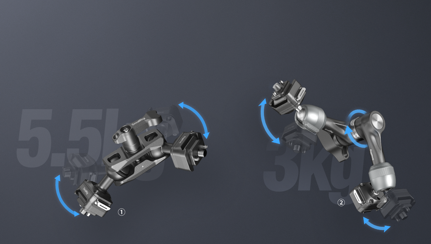 CATEGORY/Mounting Brackets/Magic Arms HawkLock H21 Quick Release Rosette Magic Arm (11")-SKU:4489/Package Weight (kg):0.36/