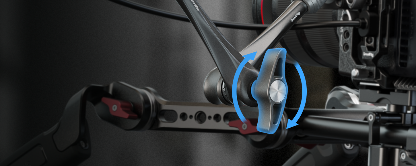 CATEGORY/Mounting Brackets/Magic Arms HawkLock H21 Quick Release Rosette Magic Arm (11")-SKU:4489/Package Weight (kg):0.36/