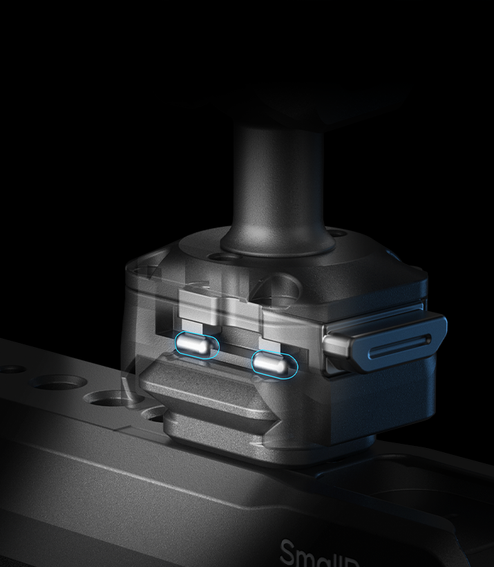 CATEGORY/Mounting Brackets/Magic Arms HawkLock H21 Quick Release Rosette Magic Arm (11")-SKU:4489/Package Weight (kg):0.36/