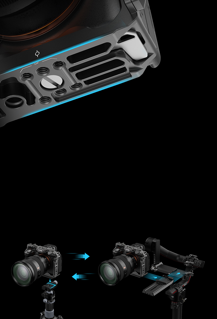 HawkLock Quick Release Camera Cage | Alpha 7R V/IV/S III