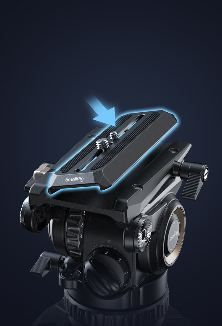 Carbon Fiber Video Tripod | Counterbalance Fluid Head | SmallRig
