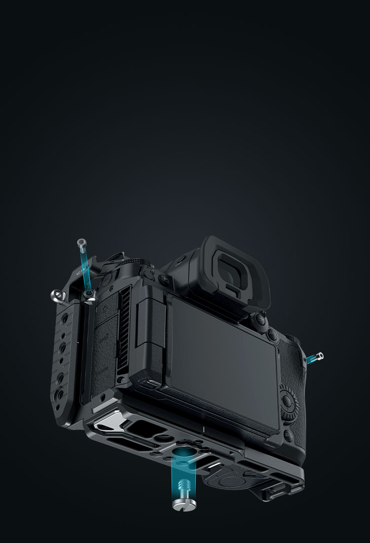 Panasonic GH7/GH6 Quick Release Camera Cage | Cable Clamp