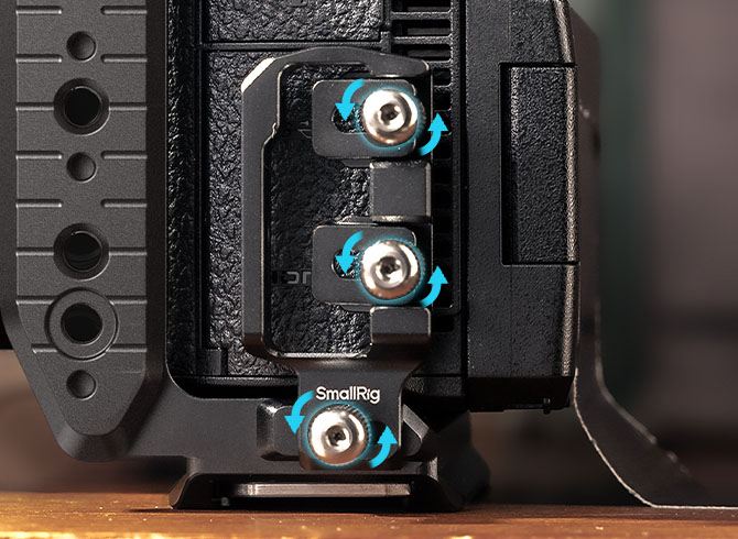 Panasonic GH7/GH6 Quick Release Camera Cage | Cable Clamp