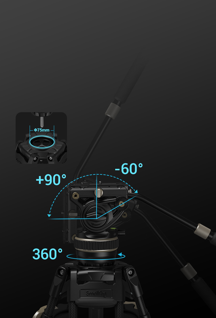 Video Head DH10 | Smooth Pan, QR Mount | SmallRig Video Head DH10 | Smooth Pan, QR Mount | SmallRig