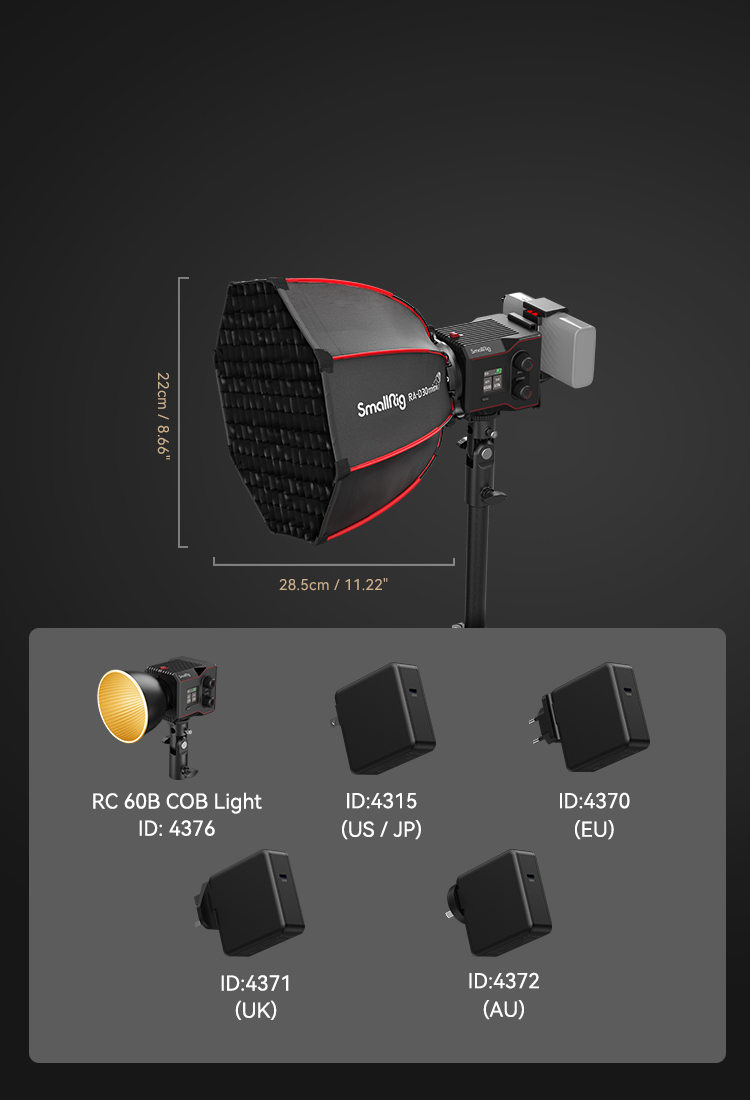 RA-D30 Mini Softbox | Quick Release Lighting | SmallRig