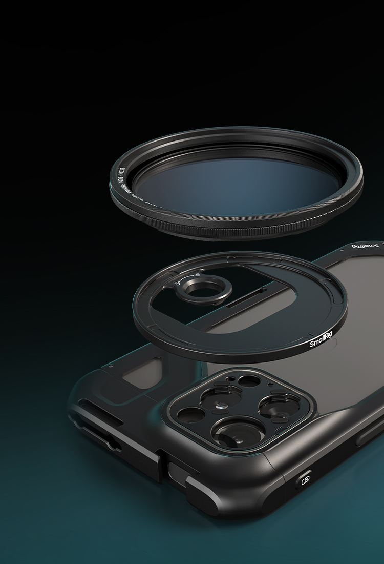 SMALLRIG FilMov Magnetischer 67-mm-Filteradapter für iPhone 16-Serie, kompatibel mit SmallRig Phone Cage Kit 4987 und 4988-4993 SMALLRIG FilMov Magnetischer 67-mm-Filteradapter für iPhone 16-Serie, kompatibel mit SmallRig Phone Cage Kit 4987 und 4988-4993