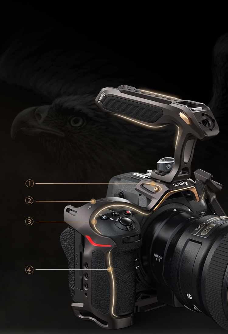 Night Eagle Cage Kit for Z 6III | Gunmetal Rig