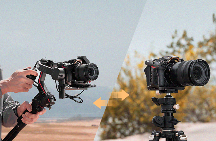 Nikon Z6III Cage + MB-N14 Grip | Dual Arca-Swiss QR