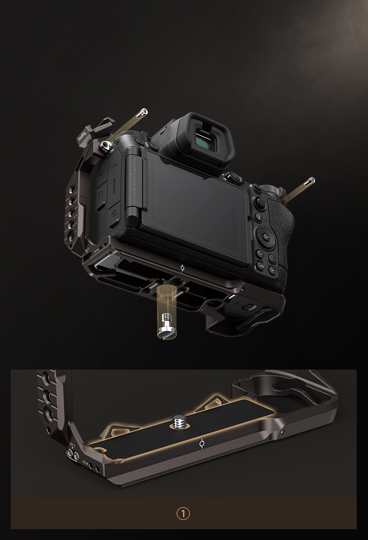 Nikon Z6III Cage + MB-N14 Grip | Dual Arca-Swiss QR