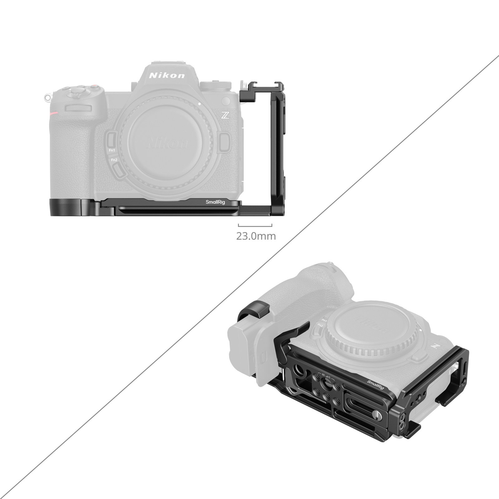 Z 6III L-Shape Mount Plate | Dual Quick-Release & Arca‑Swiss