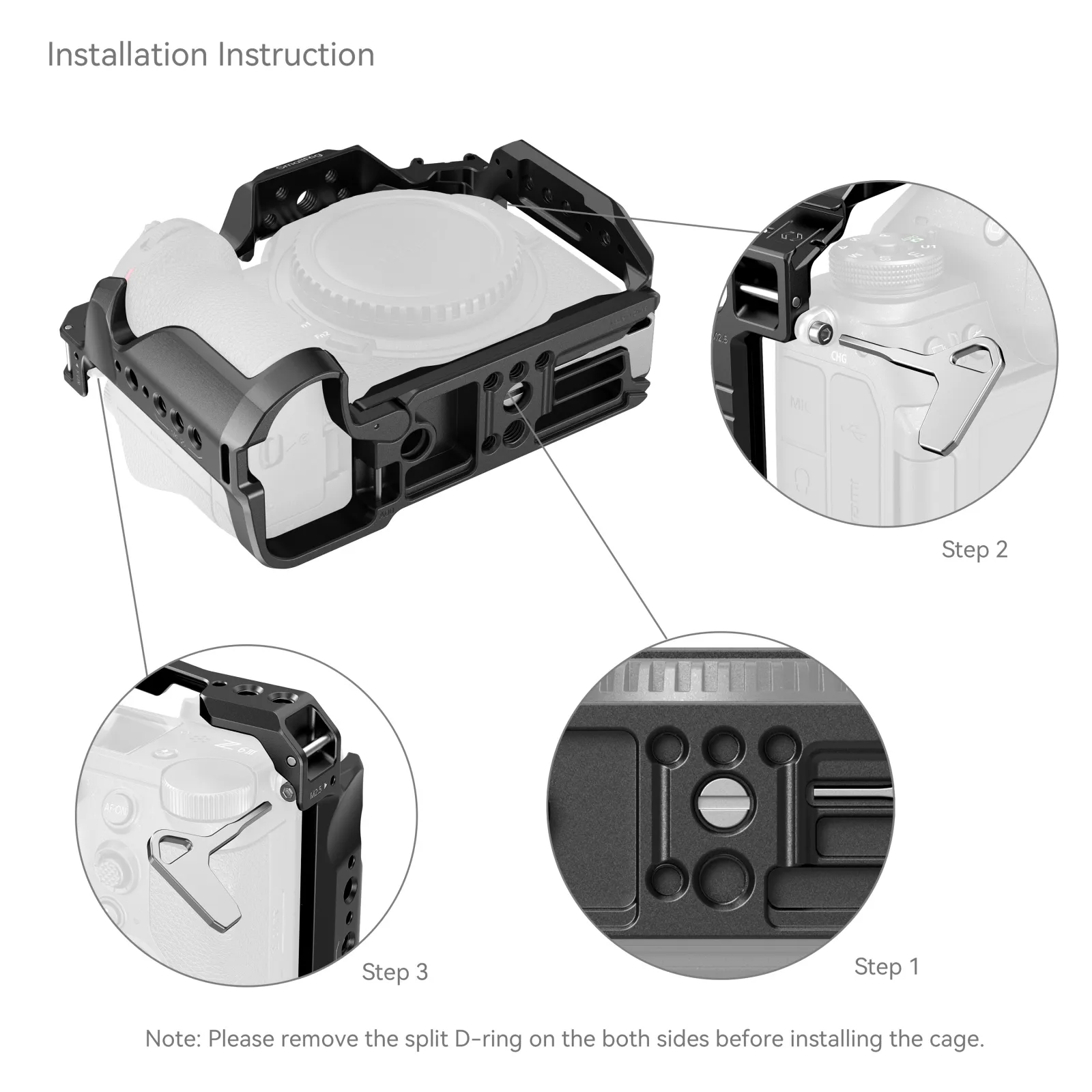 Category/Camera Cages/Nikon Z 6III Camera Cage | Full Protection | Arca-Swiss-For Brands:Nikon/For Models:Z 6III /SKU:4519/