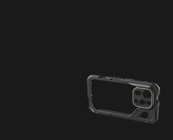 CATEGORY/Phone Rigs/Phone Cages iPhone 15 Pro Video Cage | M-Mount & MagSafe Rig | SmallRig-For Brands:Apple/For Models:iPhone 15 Pro/SKU:4396/Package Weight (kg):0.19/