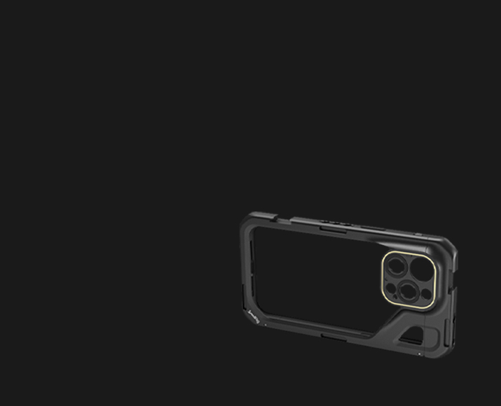 CATEGORY/Phone Rigs/Phone Cages iPhone 15 Pro Video Cage | M-Mount & MagSafe Rig | SmallRig-For Brands:Apple/For Models:iPhone 15 Pro/SKU:4396/Package Weight (kg):0.19/