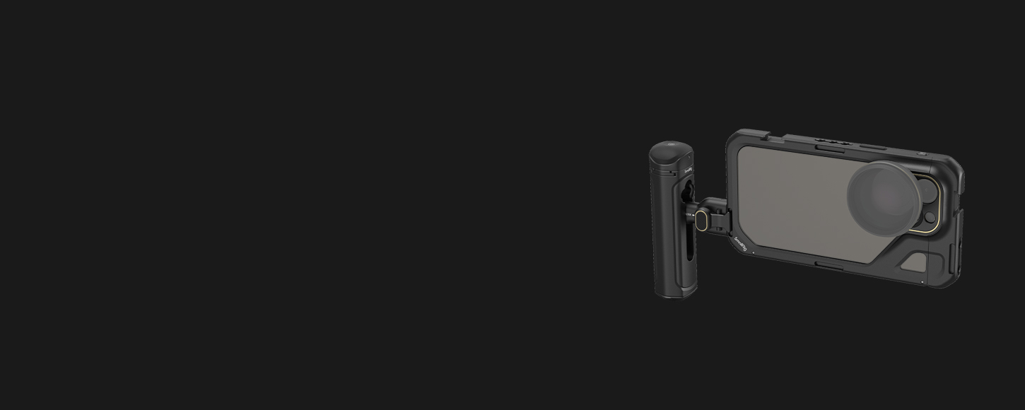 CATEGORY/Phone Rigs/Phone Cages iPhone 15 Pro Video Cage | M-Mount & MagSafe Rig | SmallRig-For Brands:Apple/For Models:iPhone 15 Pro/SKU:4396/Package Weight (kg):0.19/