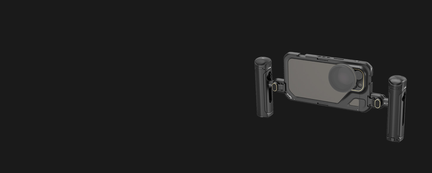 CATEGORY/Phone Rigs/Phone Cages iPhone 15 Pro Video Cage | M-Mount & MagSafe Rig | SmallRig-For Brands:Apple/For Models:iPhone 15 Pro/SKU:4396/Package Weight (kg):0.19/
