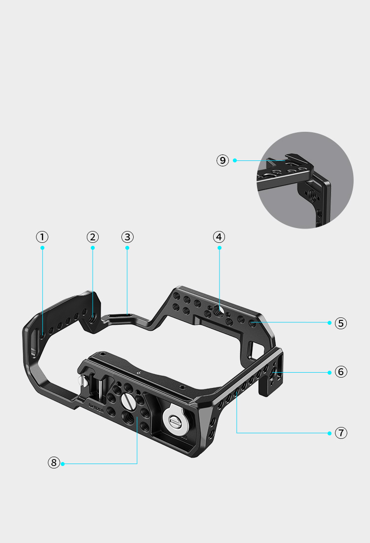 Gabbia SmallRig Per Canon EOS R - 2803, Protezione E Montaggio Accessori, Con Piastra Arca Swiss