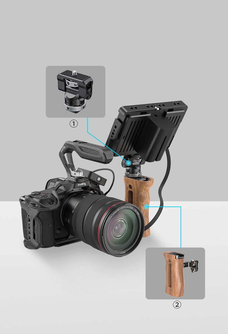 Canon EOS R5 C/R5/R6 Cage | Black Mamba Kit | SmallRig