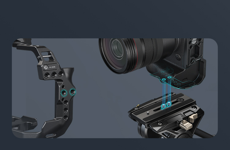 Camera Cage for R6 Mark II | Protection | NATO Rail | Arca