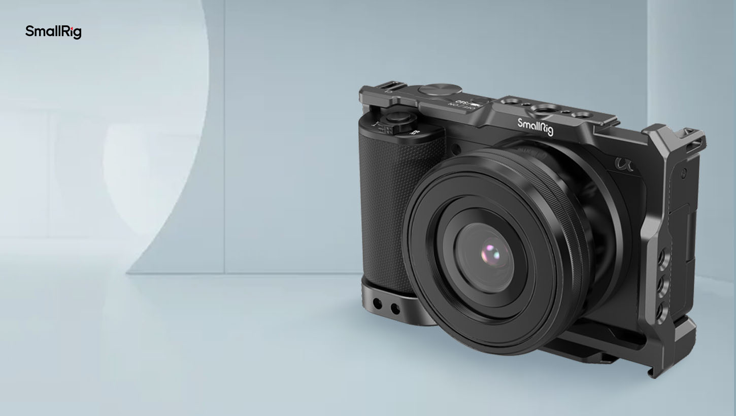 CATEGORY/Camera Cages/Sony ZV-E10 Camera Cage | Anti-Twist | Arca Quick-Release-For Brands:Sony/For Models:ZV-E10/SKU:3531B/