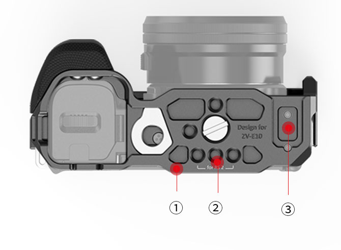 ZV-E10 Camera Cage | Anti-Twist | Arca Quick-Release
