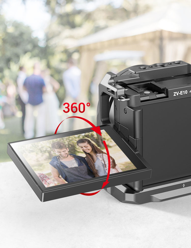 Sony ZV-E10 Cage | Arca-Type Quick Release Plate | SmallRig