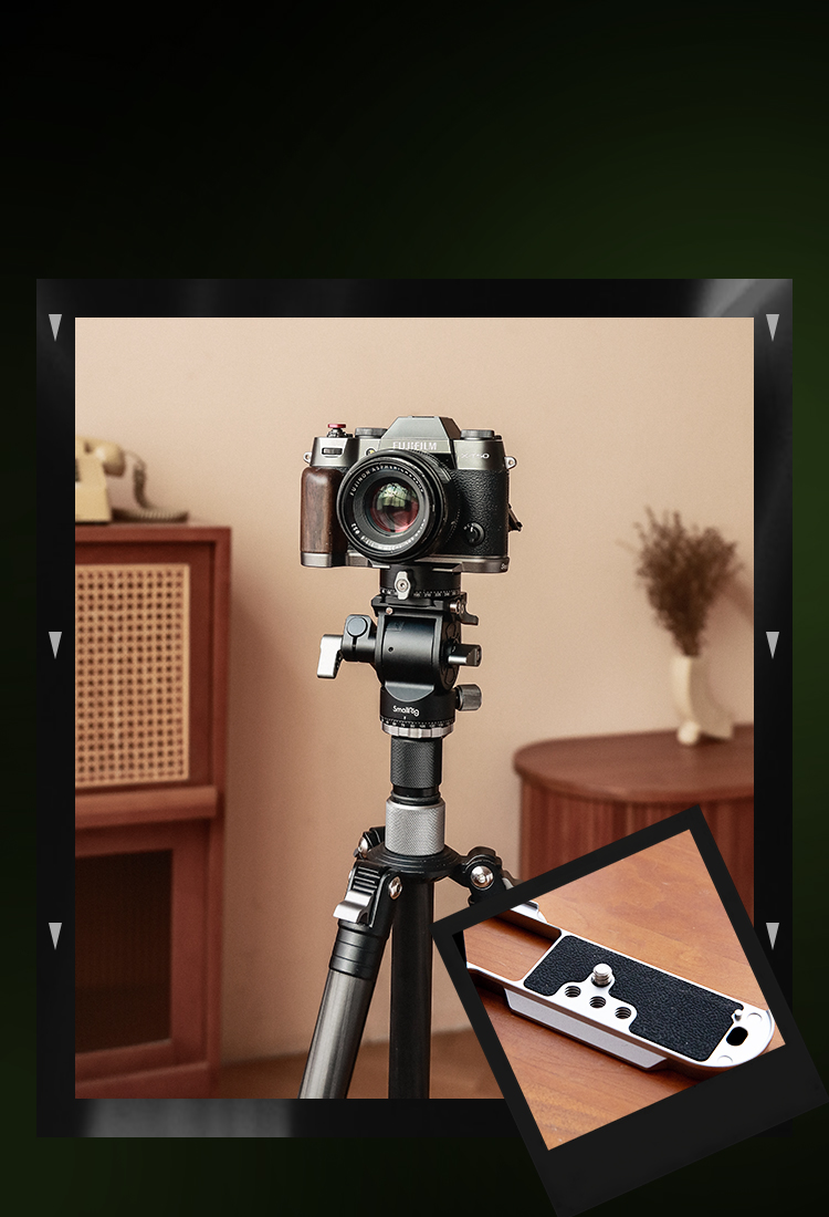 Wooden L-Shape Grip for X-T50 | Arca-Swiss | Ergonomic Wood