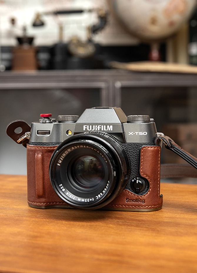 Wooden L-Shape Grip for X-T50 | Arca-Swiss | Ergonomic Wood