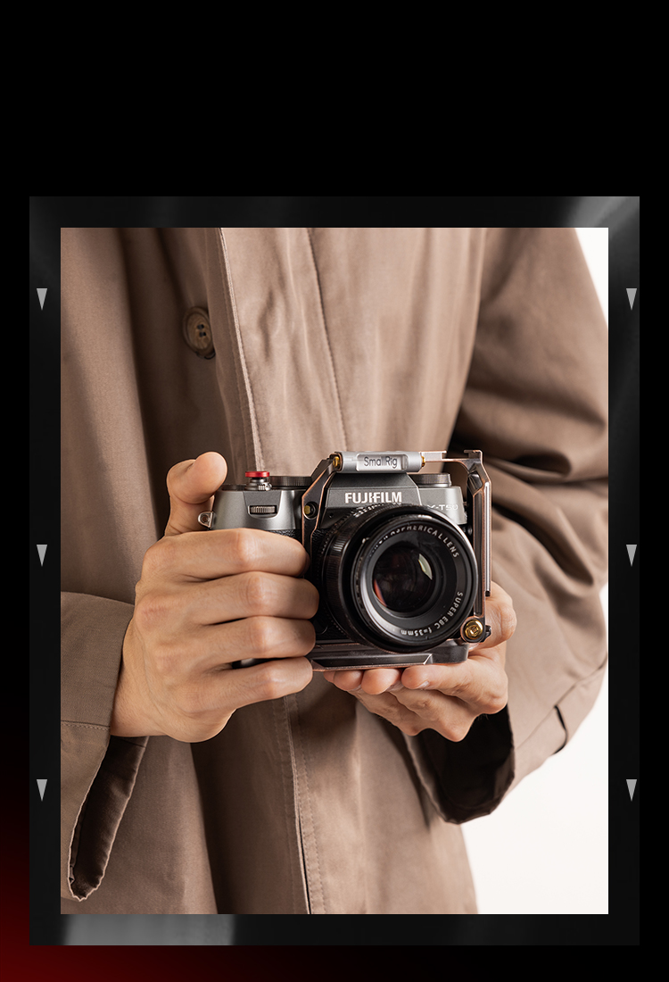 Wooden L-Shape Grip for X-T50 | Arca-Swiss | Ergonomic Wood