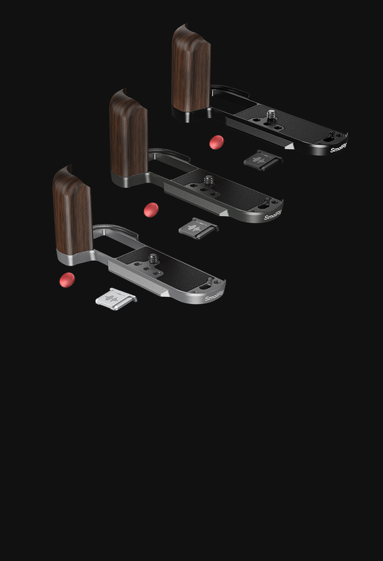 Wooden L-Shape Grip for X-T50 | Arca-Swiss | Ergonomic Wood