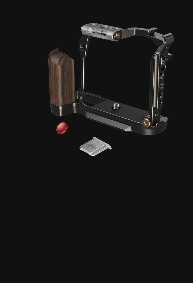 Wooden L-Shape Grip for X-T50 | Arca-Swiss | Ergonomic Wood