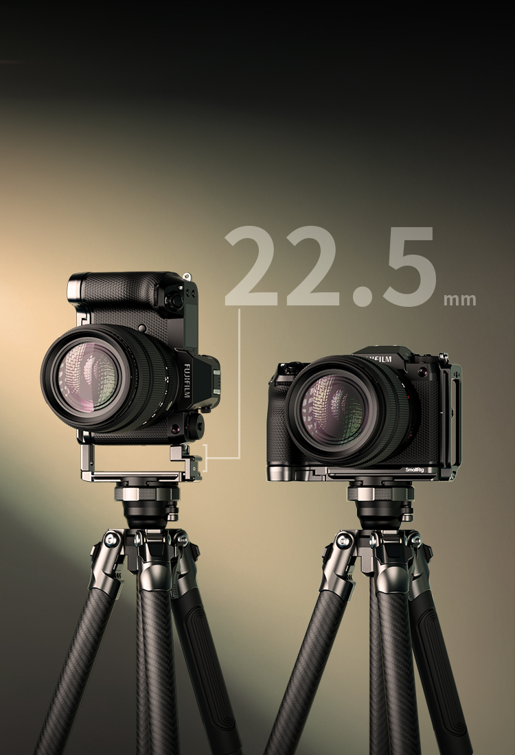 GFX100S II L-Plate | Dual Arca-Swiss | 3-Point Lock