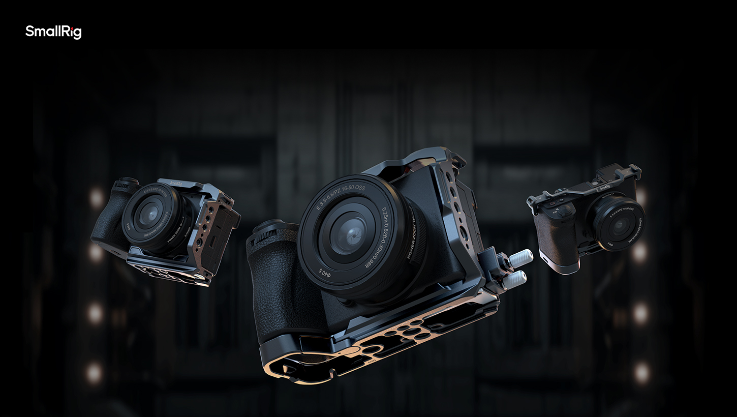 CATEGORY/Camera Cages/Sony α6700 Camera Cage Kit | Arca-Swiss, Port Protection-For Brands:Sony/For Models:α6700/SKU:4336/