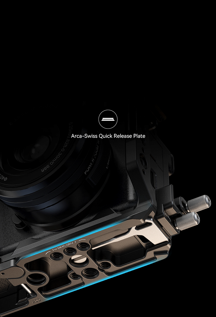 Dual Cold Shoe Mount Plate for A6700 | Mic & Light Adapter